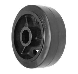 6" x 2-1/2" Rubber on Steel Industrial Replacement Wheel – 700 lb