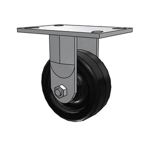Albion 5" x 2" Phenolic Rigid Caster 6-1/4" x 4-1/2" Plate – 1000 lb