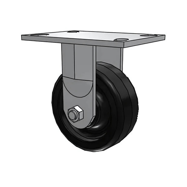 Heavy-Duty 5" Phenolic Rigid Caster with 3/4" King-Bolt - 1000 lb Capacity Albion-Casters