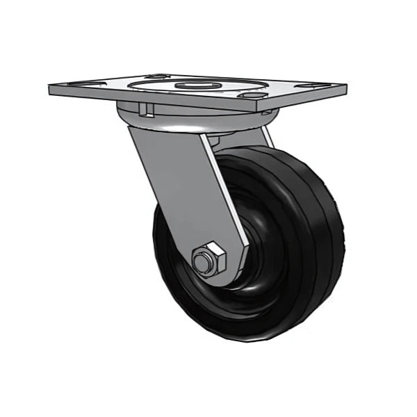 Heavy-Duty 5" Phenolic Swivel Caster with 3/4" King-Bolt - 1000 lb Capacity Albion-Casters