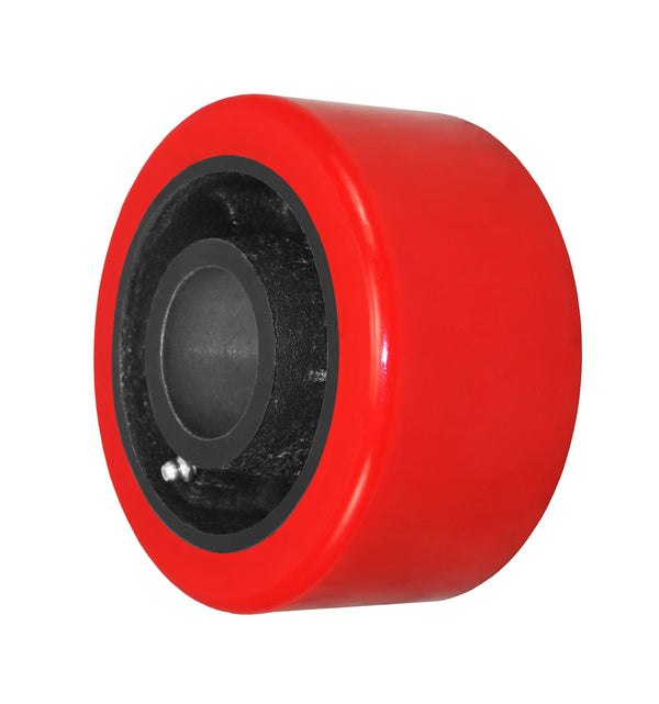 Durastar 6" x 3" Heavy Duty Polyurethane on Steel Wheel, 3000 lbs Capacity and 1-15/16" Plain Bore Durastar