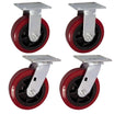 6" x 2" Polyurethane Swivel & Rigid Caster – 2880 lb | CasterHQ