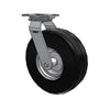 HD Raceway 13"x4.1" Black Pneumatic Wheel Caster with 6.25"x4.5" Plate - Heavy Duty, Swivel Radius 10.5" Albion-Casters