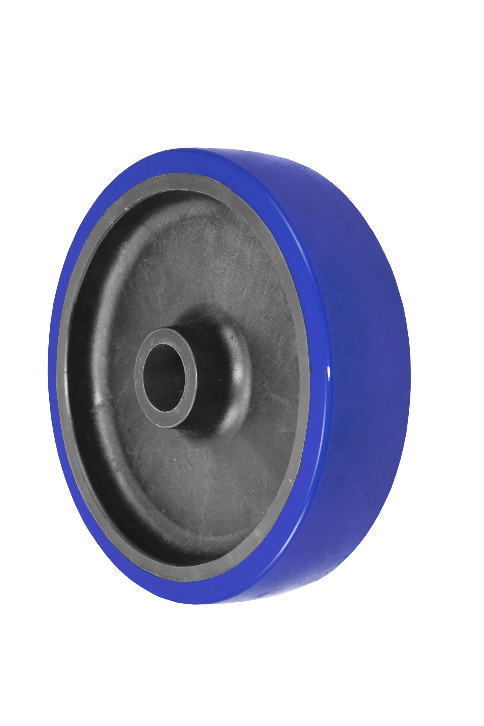 Durastar 8" x 2" Polyurethane on Glass-filled Nylon Wheel, 1400 lbs Capacity and 1-3/16" Plain Bore Durastar