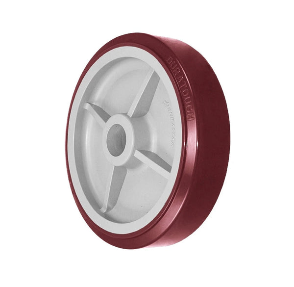 Durastar 8" x 2" DURATOUGH Hi-Tech Polyurethane on Polyolefin Wheel, 1000 lbs Capacity and 1-3/16" Plain Bore Durastar