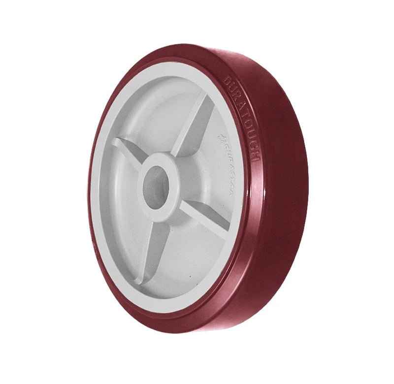 Durastar 8" x 2" DURATOUGH Hi-Tech Polyurethane on Polyolefin Wheel, 1000 lbs Capacity and 1-3/16" Plain Bore Durastar