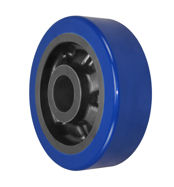 Durastar 8" x 2-1/2" MX Polyurethane on Glass-filled Nylon Wheel, 2000 lbs Capacity and 1-15/16" Plain Bore Durastar
