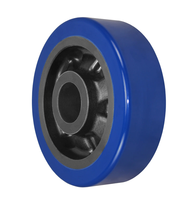 Durastar 8" x 2-1/2" MX Polyurethane on Glass-filled Nylon Wheel, 2000 lbs Capacity and 1-15/16" Plain Bore Durastar