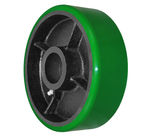 Durastar 8" x 2-1/2" Polyurethane on Steel Wheel, 2000 lbs Capacity and 1-15/16" Plain Bore Durastar