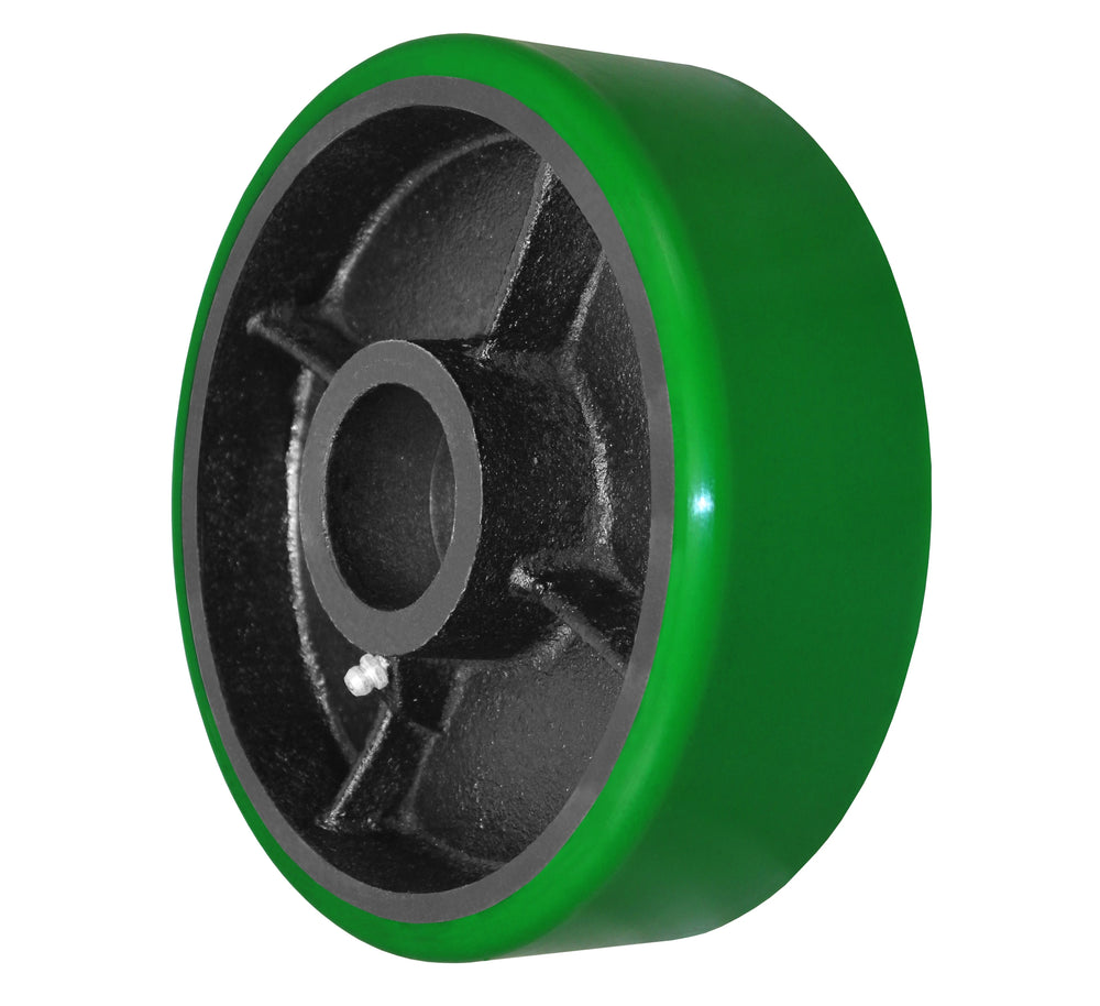 Durastar 8" x 2-1/2" Polyurethane on Steel Wheel, 2000 lbs Capacity and 1-15/16" Plain Bore Durastar
