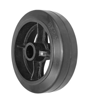 8" x 2-1/2" Rubber on Steel Industrial Replacement Wheel – 850 lb