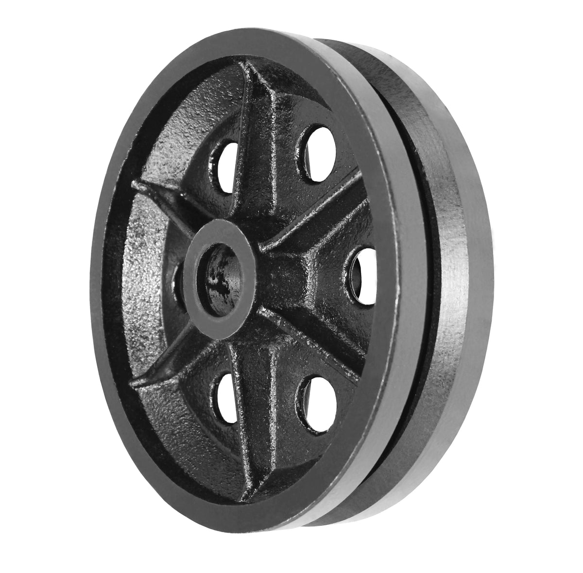 Durastar 8" x 2-1/2" V-Groove Cast Iron Wheel, 1800 lbs Capacity and 1-15/16" Plain Bore -  | CasterHQ
