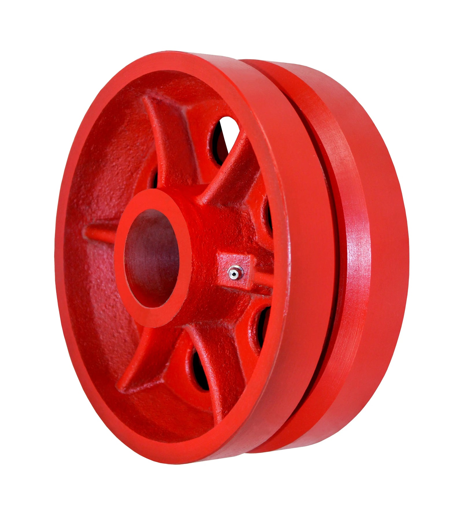Durastar 8" x 3" Ductile V-Groove Wheel, 6000 lbs Capacity and 1-15/16" Plain Bore -  | CasterHQ