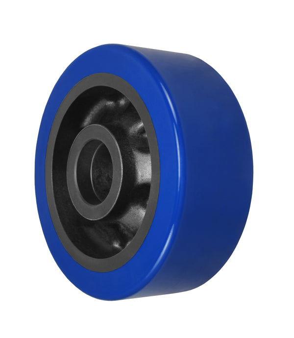 Durastar 8" x 3" MX Polyurethane on Glass-filled Nylon Wheel, 2500 lbs Capacity and 1-15/16" Plain Bore Durastar