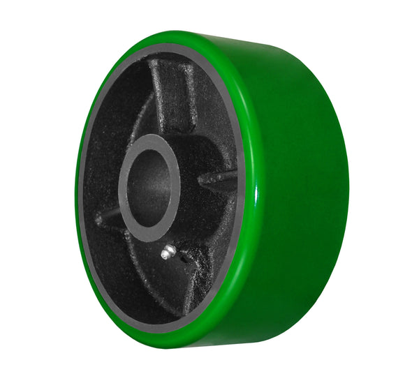 Durastar 8" x 3" Polyurethane on Steel Wheel, 2500 lbs Capacity and 1-15/16" Plain Bore Durastar