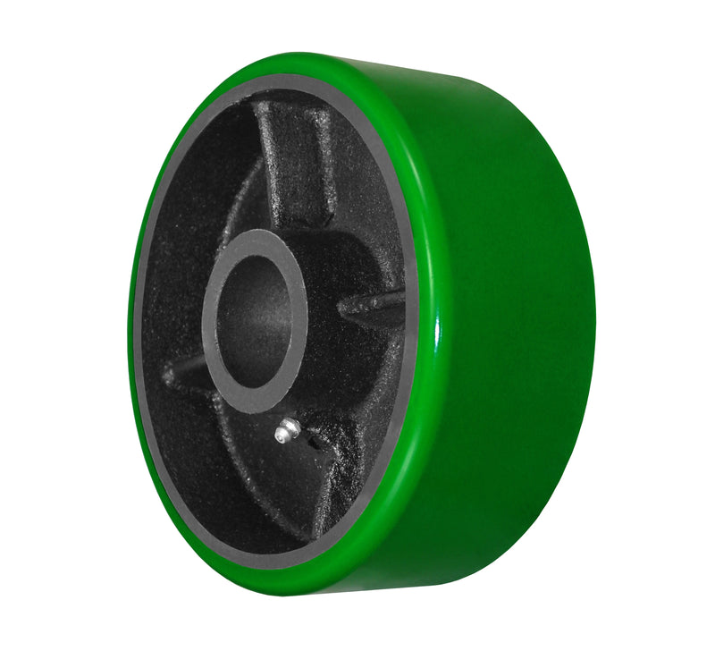 Durastar 8" x 3" Polyurethane on Steel Wheel, 2500 lbs Capacity and 1-15/16" Plain Bore Durastar