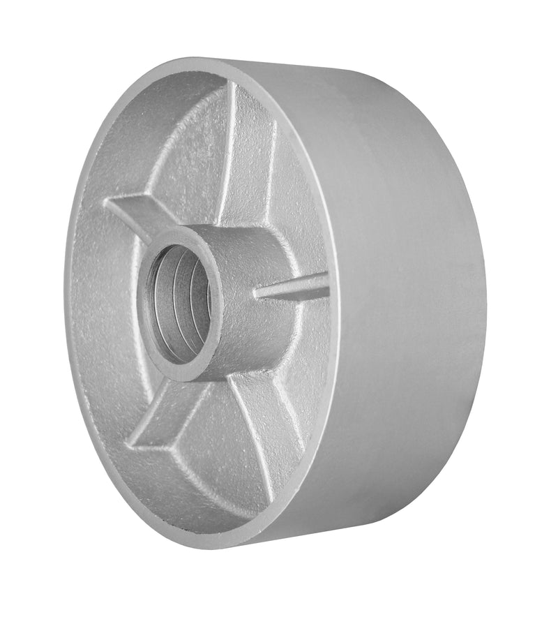 Durastar 8" x 3" Semi-Steel Wheel, 2500 lbs Capacity and 1-15/16" Plain Bore Durastar