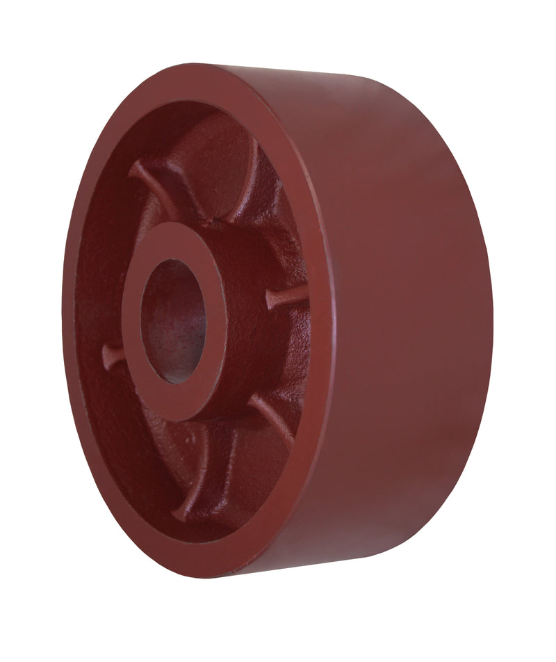8" x 2.5" Ductile Iron Caster Wheel – 1" Roller Bearing, 2500 lb Capacity | Part #825DS25R