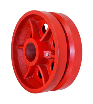 8" x 3" Ductile V-Groove Industrial Replacement Wheel – 6,000 lb