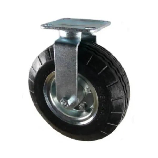 Corps Design 8" Ever-Roll Replacement Caster, Fixed Mount - Foam-Filled, Impact Protection, 8CASTF-ER for Instrument Carts -  | CasterHQ