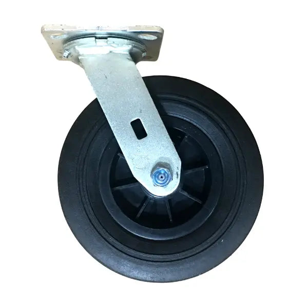 8" Solid Rubber Replacement Swivel Caster - Weather-Resistant & Durable for Corps Design Field Props - 8CASTS-SOL -  | CasterHQ