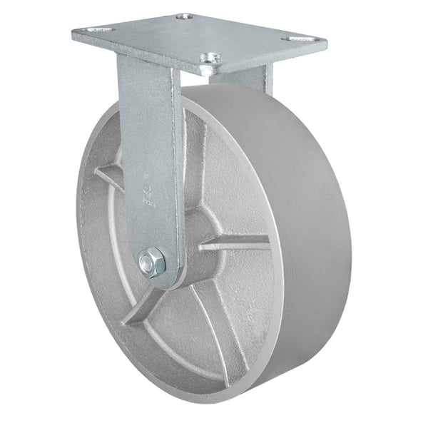 Durastar Xtreme Heavy Duty 90 Series - 10" x 3" Semi-Steel Rigid Caster - 3000 lb Capacity, 5-1/4" x 7-1/4" Top Plate Durastar