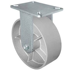 8" x 3" Semi-Steel Rigid Caster – 2500 lb