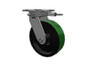 Albion Casters HD Raceway 10" x 3" Green Poly-on-Iron Caster with Tapered Roller Bearing, 7.25" x 5.25" Plate & Swivel Lock - Model 90PY10509SL Albion-Casters