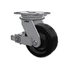 Heavy-Duty 8"x3" Phenolic Caster with Poly-Cam Brake | 2500 lb Load Capacity Albion-Casters