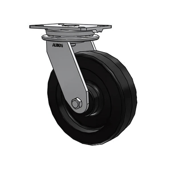 HD Raceway 10"x3" Phenolic Caster with 7.25"x5.25" Plate - 2900 lb Capacity, 7 1/4"x5 1/4" Plate Albion-Casters