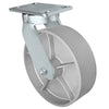 Durastar Xtreme Heavy Duty 91 Series - 10" x 3" Semi-Steel Swivel Caster - 3000 lb Capacity, 4-1/2" x 6-1/4" Top Plate Durastar