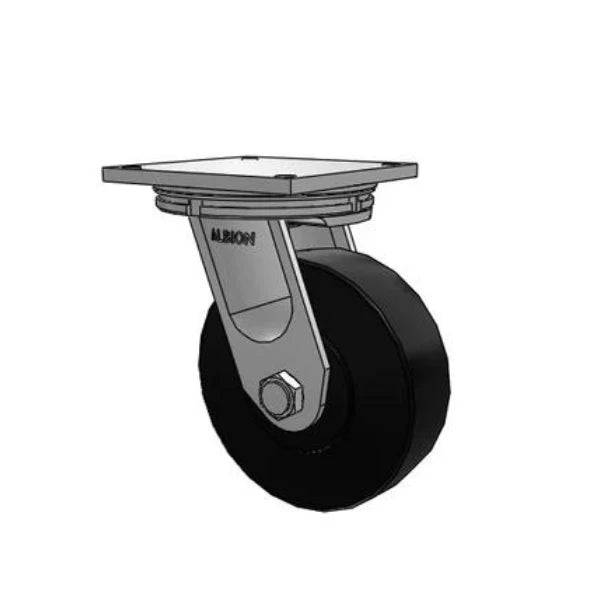 Albion Casters 10" x 3" Industrial Line - Super Duty BBL Trionix Nylon Caster with 8.5" x 8.5" Plate - Heavy-Duty Caster for Extreme Load-Bearing Applications Albion-Casters