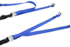 1.5" x 6' Blue and Gray Motorcycle Tie Down Cam Buckle Straps - Tough Durable Webbing CasterHQ
