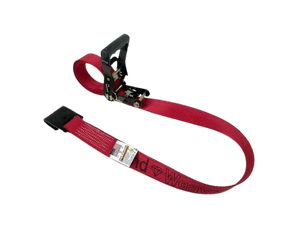 2" x 10.5" Heavy Duty Quick Release Gas Cylinder Ratchet Strap with Flat Hooks, Wire Hooks CasterHQ