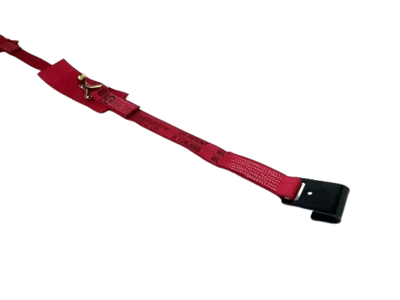 2" x 10.5" Heavy Duty Quick Release Gas Cylinder Ratchet Strap with Flat Hooks, Wire Hooks CasterHQ