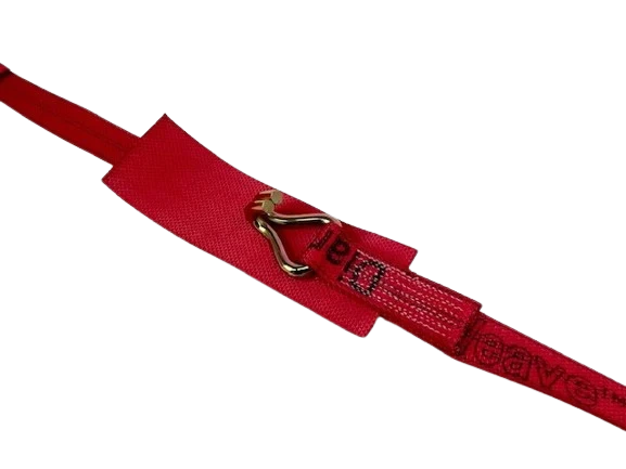 2" x 10.5" Heavy Duty Quick Release Gas Cylinder Ratchet Strap with Flat Hooks, Wire Hooks CasterHQ