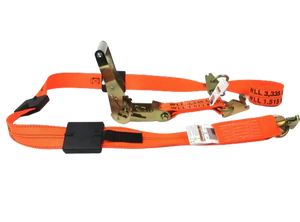 A-2X11RHOAIRCS-DW Heavy-Duty Wheel Strap – 2" x 10' with 3 Rubber Tread Grabs, 2000 lbs Load Capacity, Secure Ratchet Fastening SAFE 'N SECURE LLC