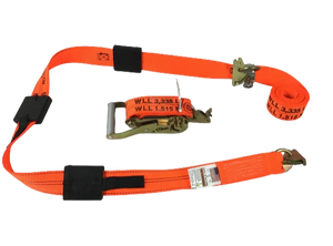 A-2X11RHOAIRCS-DW Heavy-Duty Wheel Strap – 2" x 10' with 3 Rubber Tread Grabs, 2000 lbs Load Capacity, Secure Ratchet Fastening SAFE 'N SECURE LLC