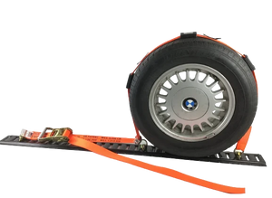 A-2X11RHOAIRCS-DW Heavy-Duty Wheel Strap – 2" x 10' with 3 Rubber Tread Grabs, 2000 lbs Load Capacity, Secure Ratchet Fastening SAFE 'N SECURE LLC