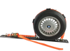 A-2X11RHOAIRCS-DW Heavy-Duty Wheel Strap – 2" x 10' with 3 Rubber Tread Grabs, 2000 lbs Load Capacity, Secure Ratchet Fastening SAFE 'N SECURE LLC