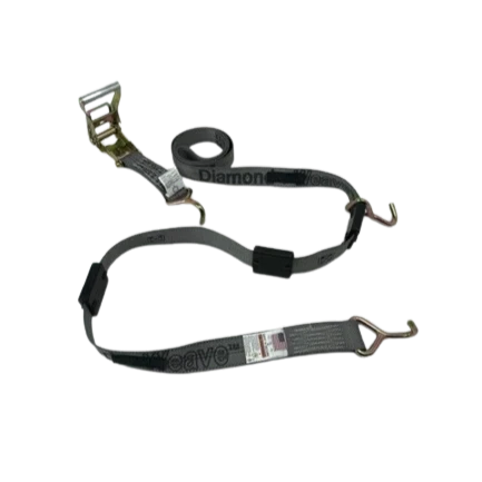 A-2X11RMLLERCS-DW Heavy-Duty Ratchet Tie Down with Miller Hooks - 2 Inch x 11 Feet, 3333 lbs Load Capacity SAFE 'N SECURE LLC
