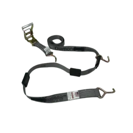 A-2X11RMLLERCS-DW Heavy-Duty Ratchet Tie Down with Miller Hooks - 2 Inch x 11 Feet, 3333 lbs Load Capacity -  | CasterHQ