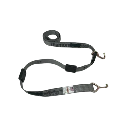 A-2X11RMLLERCS-DW Heavy-Duty Ratchet Tie Down with Miller Hooks - 2 Inch x 11 Feet, 3333 lbs Load Capacity SAFE 'N SECURE LLC