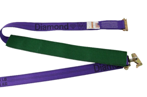 2" x 10' Diamond Weave Ratchet Strap with 2,000 lbs Load Capacity - Secure Heavy Loads with A-2X11RSEH-AUTO Low Profile Sleeve SAFE 'N SECURE LLC