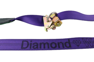 2" x 10' Diamond Weave Ratchet Strap with 2,000 lbs Load Capacity - Secure Heavy Loads with A-2X11RSEH-AUTO Low Profile Sleeve SAFE 'N SECURE LLC