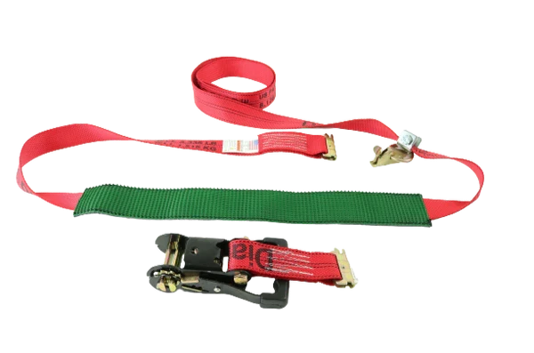 A-2X11RSEH-AUTO-HD 2" x 10' Ratchet Wheel Strap with 2' Grip Sleeve - 2000 lbs Load Capacity, Heavy-Duty Secure Cargo Lashing SAFE 'N SECURE LLC