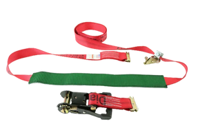 A-2X11RSEH-AUTO-HD 2" x 10' Ratchet Wheel Strap with 2' Grip Sleeve - 2000 lbs Load Capacity, Heavy-Duty Secure Cargo Lashing SAFE 'N SECURE LLC