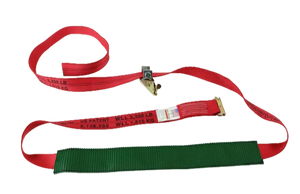 A-2X11RSEH-AUTO-HD 2" x 10' Ratchet Wheel Strap with 2' Grip Sleeve - 2000 lbs Load Capacity, Heavy-Duty Secure Cargo Lashing SAFE 'N SECURE LLC