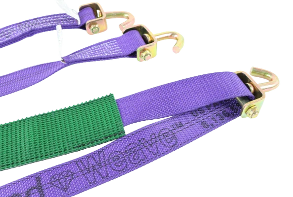 2" x 10' Ratchet Wheel Strap with Low Profile Sleeve – A-2X11RSJLP-DW | Heavy-Duty 3,333 lbs Load Capacity – Secure Cargo with Ease SAFE 'N SECURE LLC