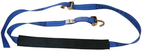 2" x 10' Ratchet Wheel Strap with Low Profile Sleeve – A-2X11RSJLP-DW | Heavy-Duty 3,333 lbs Load Capacity – Secure Cargo with Ease SAFE 'N SECURE LLC